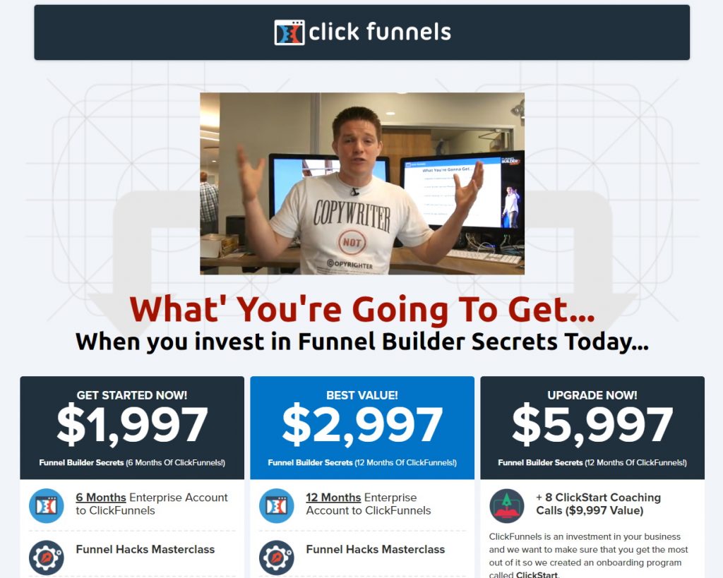 ClickFunnels Funnel Builder Secrets Page