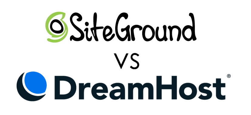 SiteGround Vs. DreamHost Logos