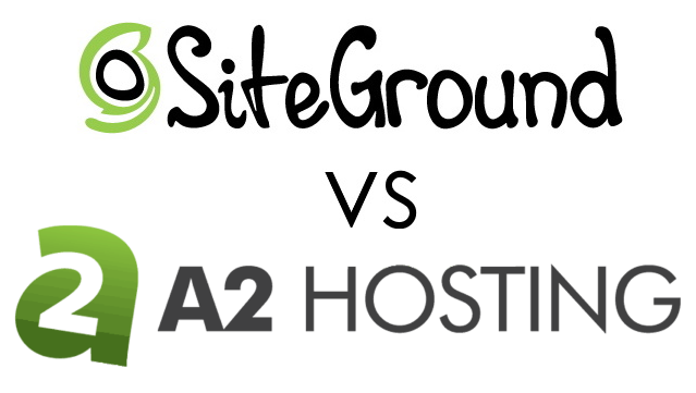 SiteGround Vs. A2 Hosting Logos